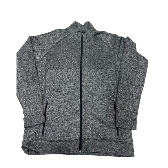 Lululemon Jacket Men's Engineered Warmth Zip-up Size XL Black White Marled - Picture 6 of 6